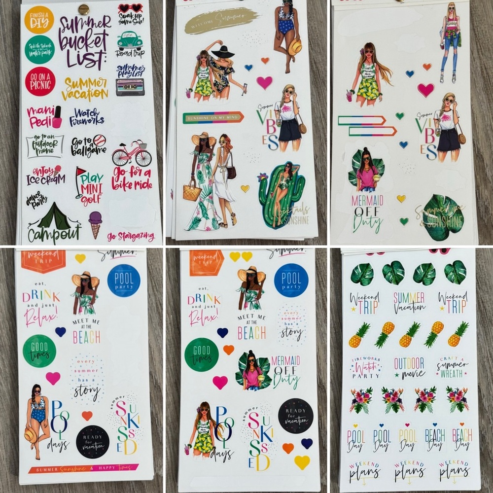 The Happy Planner Summer/Spring Sticker Book - Picture 2 of 11